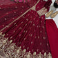 Shimmer Silk Sequin Anarkali with Pant Set