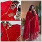 Shimmer Silk Sequin Anarkali with Pant Set