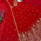 Shimmer Silk Sequin Anarkali with Pant Set
