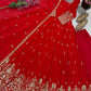 Shimmer Silk Sequin Anarkali with Pant Set