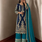 Navy Crepe Silk Kurta Palazzo Set