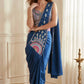 Mandala Sequin Drape Saree Set