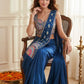Mandala Sequin Drape Saree Set