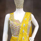 Mandala Sequin Drape Saree Set