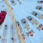 Peacock Print Anarkali Gown with Dupatta