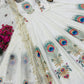 Peacock Print Anarkali Gown with Dupatta