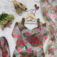 Floral Print Organza Kurta Palazzo Set