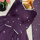 Embroidered Faux Georgette Anarkali Suit Set