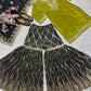 Olive Chinnon Silk Sharara Set with Dupatta