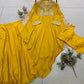 Indo-Western Lehenga Set with Embroidered Shrug