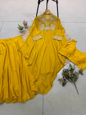 Indo-Western Lehenga Set with Embroidered Shrug