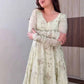 Sequin Embroidered Anarkali Gown with Dupatta