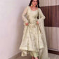 Sequin Embroidered Anarkali Gown with Dupatta