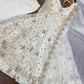 Sequin Embroidered Anarkali Gown with Dupatta