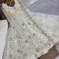 Sequin Embroidered Anarkali Gown with Dupatta