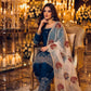 Teal Farshi Palazzo Suit Set