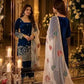 Teal Farshi Palazzo Suit Set