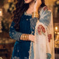 Teal Farshi Palazzo Suit Set