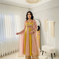 Mustard Panel Embroidered Anarkali