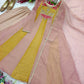 Mustard Panel Embroidered Anarkali