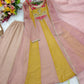 Mustard Panel Embroidered Anarkali
