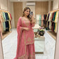 Ivory Stone Embroidered Sharara Set