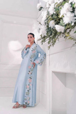 Champagne Floral Kaftan Set