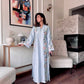 Champagne Floral Kaftan Set