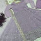 Designer Luxury Sequined Anarkali Gown Set with Dupatta