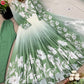 Designer Faux Georgette Digital Print Gown Set