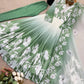 Designer Faux Georgette Digital Print Gown Set