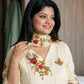 Floral Choker Neck Kurta Set