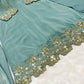 Crepe Silk Farshi Salwar Suit with Dupatta