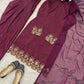 Crepe Silk Farshi Salwar Suit with Dupatta