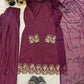 Crepe Silk Farshi Salwar Suit with Dupatta