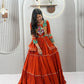 Gamthi Mirror Tiered Koti Lehenga