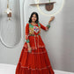 Gamthi Mirror Tiered Koti Lehenga
