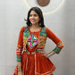 Gamthi Mirror Tiered Koti Lehenga