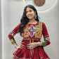 Gamthi Mirror Tiered Koti Lehenga