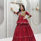 Gamthi Mirror Tiered Koti Lehenga