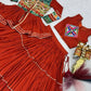 Gamthi Mirror Tiered Koti Lehenga