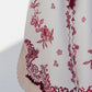Ivory Crimson Vine Kurta Set