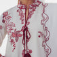 Ivory Crimson Vine Kurta Set