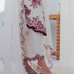 Ivory Crimson Vine Kurta Set