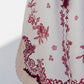 Ivory Crimson Vine Kurta Set