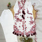 Ivory Crimson Vine Kurta Set