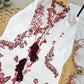 Ivory Crimson Vine Kurta Set