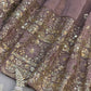 Mauve Crinkle Shimmer Anarkali Gown Set