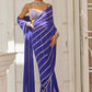 Royal Blue Embroidered Ready to Wear Saree
