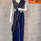 Royal Blue Embroidered Ready to Wear Saree